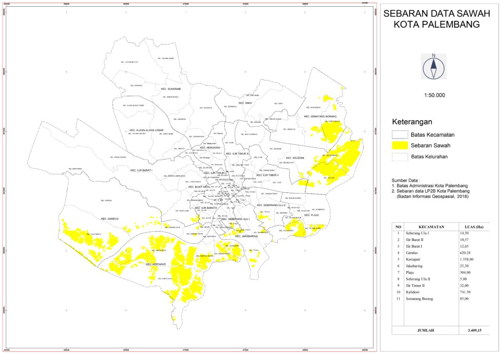 Peta Kota Palembang Hd Vector Infografis Powerpoint Pojok Narsis